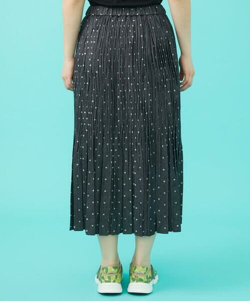 Jocomomola / ホコモモラ ロング・マキシ丈スカート | 【日本製】ダンガリードットプリーツスカート | 詳細4