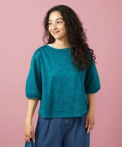 Jocomomola / ホコモモラ カットソー | プレーティングレースジャカードカットソー