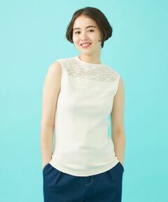Jocomomola / ホコモモラ タンクトップ | フライスフラワーレースタンクトップ