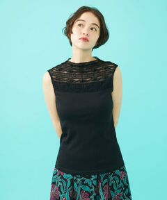 Jocomomola / ホコモモラ タンクトップ | フライスフラワーレースタンクトップ