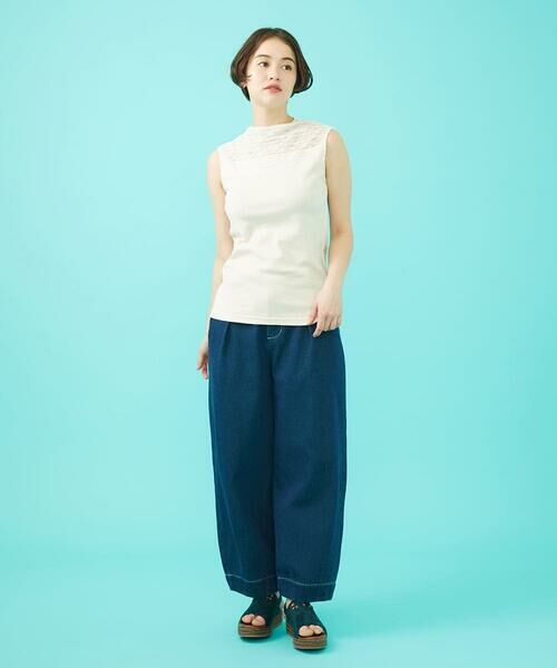 Jocomomola / ホコモモラ タンクトップ | フライスフラワーレースタンクトップ | 詳細10