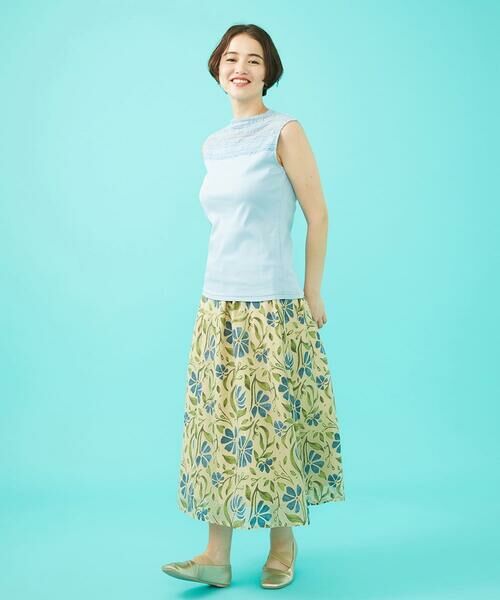 Jocomomola / ホコモモラ タンクトップ | フライスフラワーレースタンクトップ | 詳細14