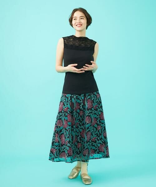 Jocomomola / ホコモモラ タンクトップ | フライスフラワーレースタンクトップ | 詳細7