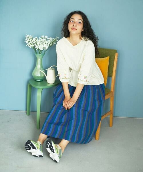 Jocomomola / ホコモモラ カットソー | Salida コットン天竺フラワー刺繍カットソー | 詳細11