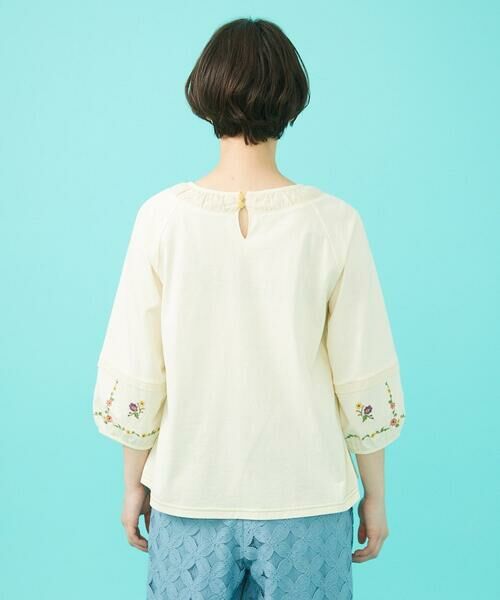 Jocomomola / ホコモモラ カットソー | Salida コットン天竺フラワー刺繍カットソー | 詳細3