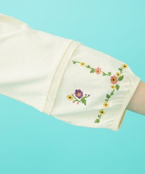 Jocomomola / ホコモモラ カットソー | Salida コットン天竺フラワー刺繍カットソー | 詳細6