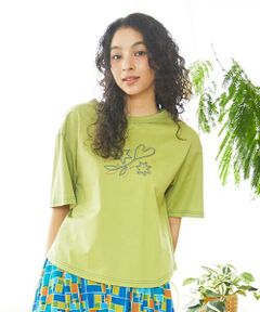 Jocomomola / ホコモモラ カットソー | Salida コットン天竺チェーン刺繍Tシャツ