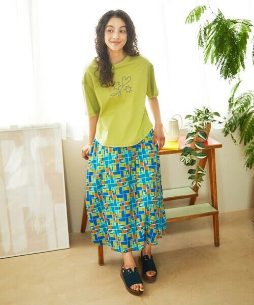 Jocomomola / ホコモモラ カットソー | Salida コットン天竺チェーン刺繍Tシャツ | 詳細11