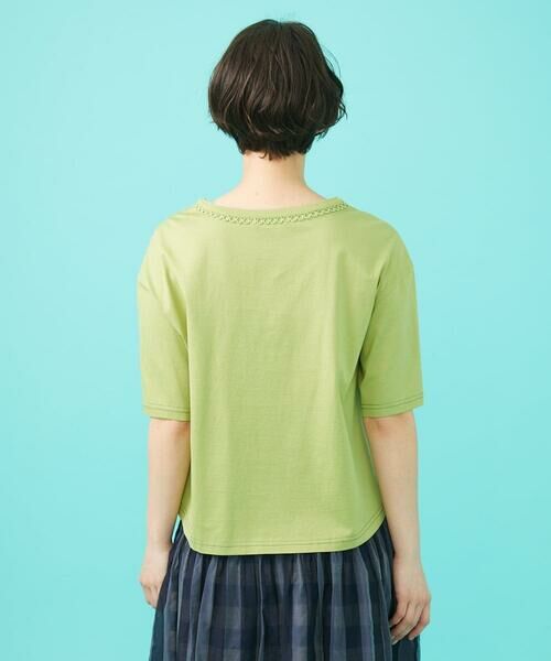 Jocomomola / ホコモモラ カットソー | Salida コットン天竺チェーン刺繍Tシャツ | 詳細2