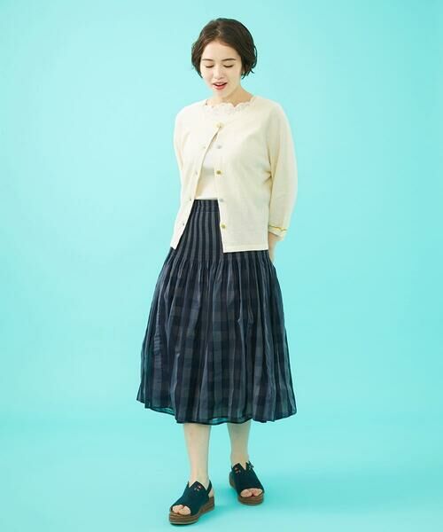 Jocomomola / ホコモモラ タンクトップ | フライスフラワーモチーフタンクトップ | 詳細10