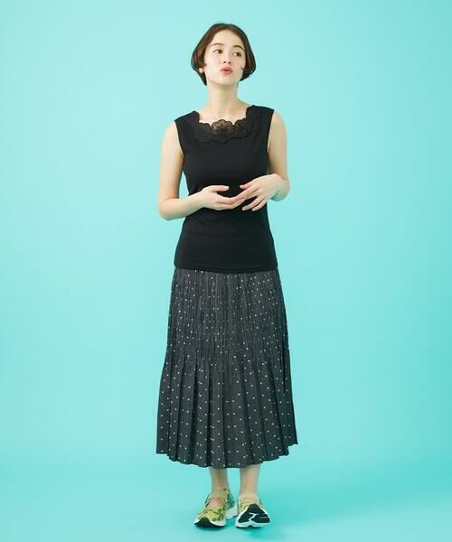 Jocomomola / ホコモモラ タンクトップ | フライスフラワーモチーフタンクトップ | 詳細15