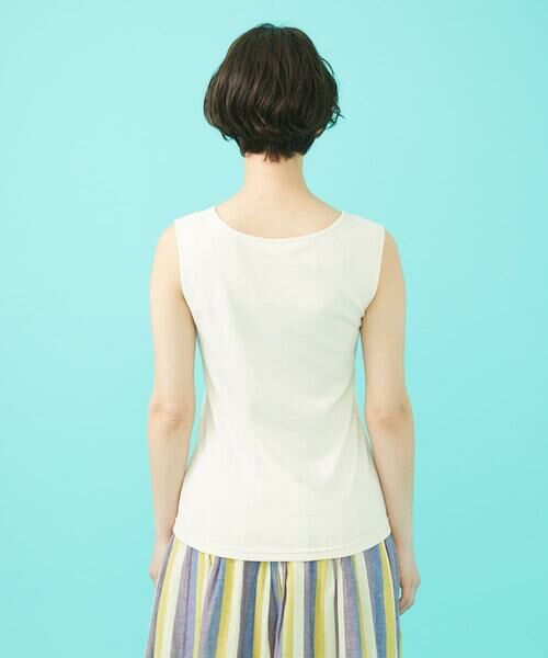 Jocomomola / ホコモモラ タンクトップ | フライスフラワーモチーフタンクトップ | 詳細2