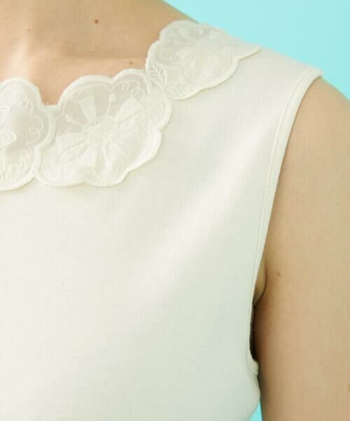 Jocomomola / ホコモモラ タンクトップ | フライスフラワーモチーフタンクトップ | 詳細4