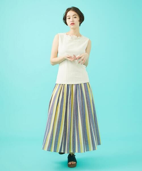 Jocomomola / ホコモモラ タンクトップ | フライスフラワーモチーフタンクトップ | 詳細8