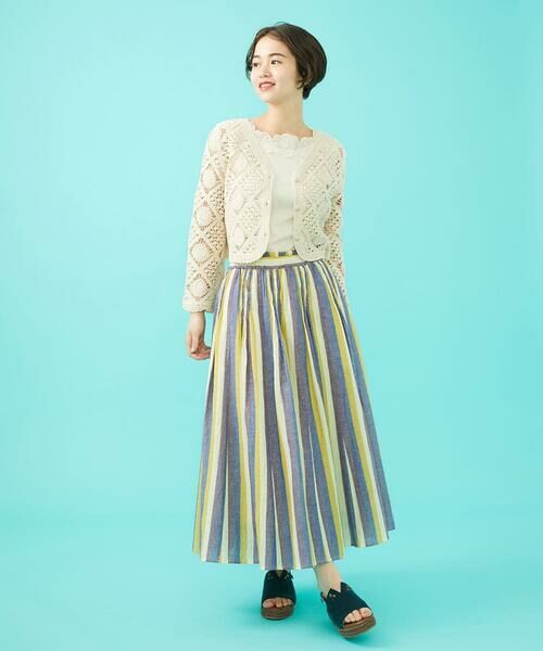 Jocomomola / ホコモモラ タンクトップ | フライスフラワーモチーフタンクトップ | 詳細9