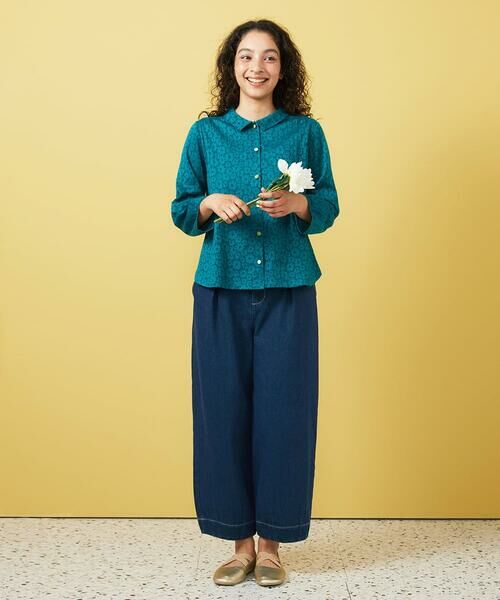 Jocomomola / ホコモモラ ショート・ハーフ・半端丈パンツ | Reflejo 配色デニムパンツ | 詳細11