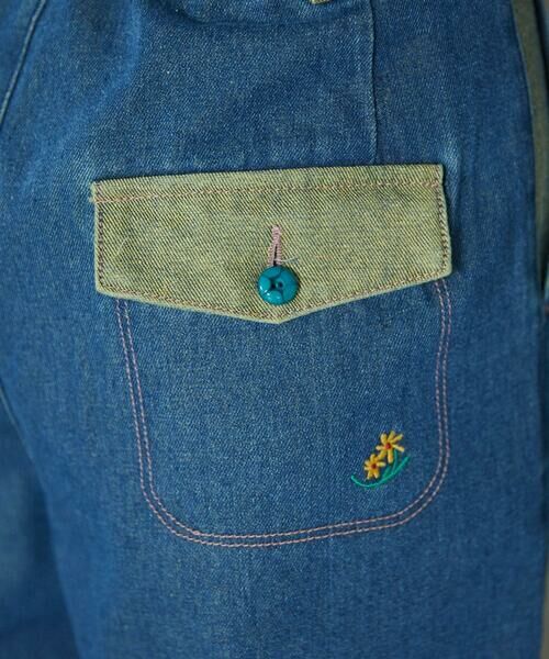 Jocomomola / ホコモモラ ショート・ハーフ・半端丈パンツ | Reflejo 配色デニムパンツ | 詳細17