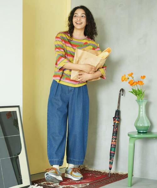 Jocomomola / ホコモモラ ショート・ハーフ・半端丈パンツ | Reflejo 配色デニムパンツ | 詳細19