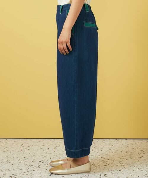 Jocomomola / ホコモモラ ショート・ハーフ・半端丈パンツ | Reflejo 配色デニムパンツ | 詳細2