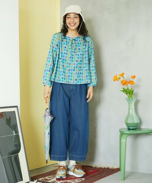 Jocomomola / ホコモモラ ショート・ハーフ・半端丈パンツ | Reflejo 配色デニムパンツ | 詳細20