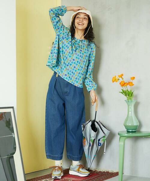 Jocomomola / ホコモモラ ショート・ハーフ・半端丈パンツ | Reflejo 配色デニムパンツ | 詳細21