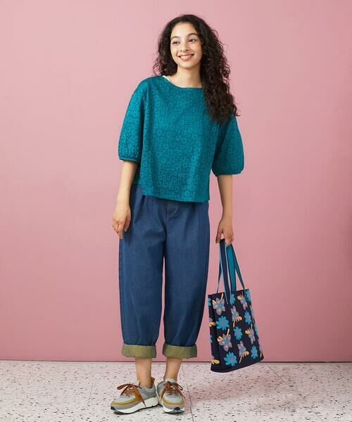 Jocomomola / ホコモモラ ショート・ハーフ・半端丈パンツ | Reflejo 配色デニムパンツ | 詳細22