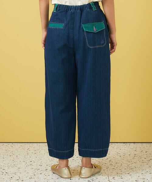 Jocomomola / ホコモモラ ショート・ハーフ・半端丈パンツ | Reflejo 配色デニムパンツ | 詳細3