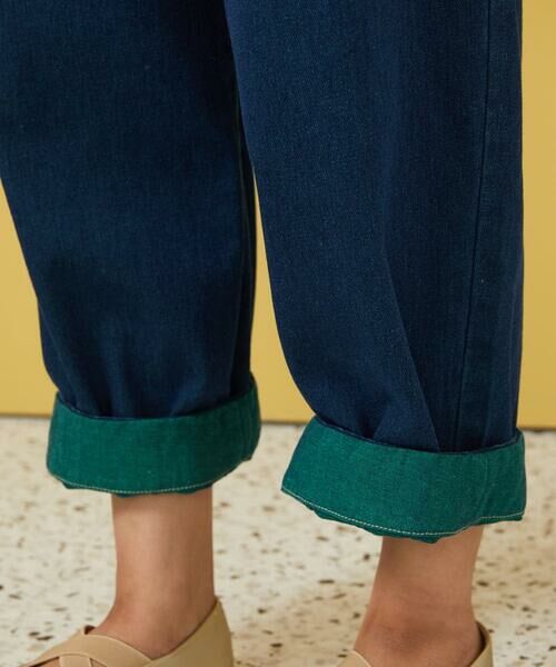 Jocomomola / ホコモモラ ショート・ハーフ・半端丈パンツ | Reflejo 配色デニムパンツ | 詳細6