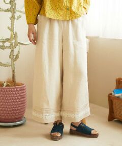Jocomomola / ホコモモラ その他パンツ | ピコリネンワイドシルエットパンツ