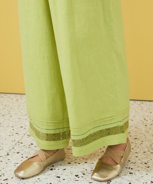Jocomomola / ホコモモラ その他パンツ | ピコリネンワイドシルエットパンツ | 詳細11