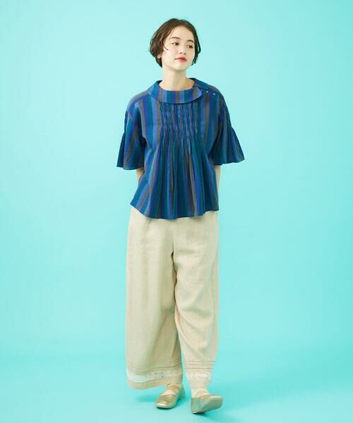 Jocomomola / ホコモモラ その他パンツ | ピコリネンワイドシルエットパンツ | 詳細7