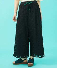 Jocomomola / ホコモモラ その他パンツ | Flor 総レースワイドパンツ