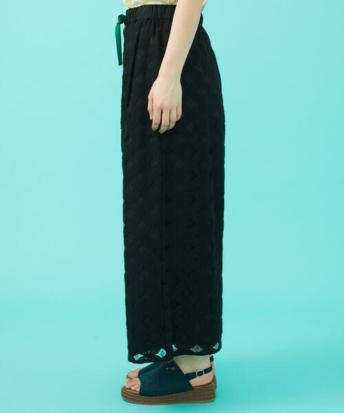 Jocomomola / ホコモモラ その他パンツ | Flor 総レースワイドパンツ | 詳細1