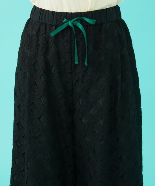 Jocomomola / ホコモモラ その他パンツ | Flor 総レースワイドパンツ | 詳細3