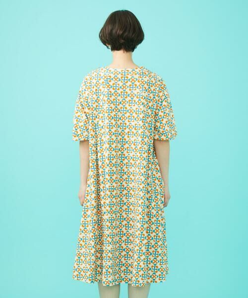 Jocomomola / ホコモモラ ロング・マキシ丈ワンピース | Naranja calabaza プリントワンピース | 詳細3