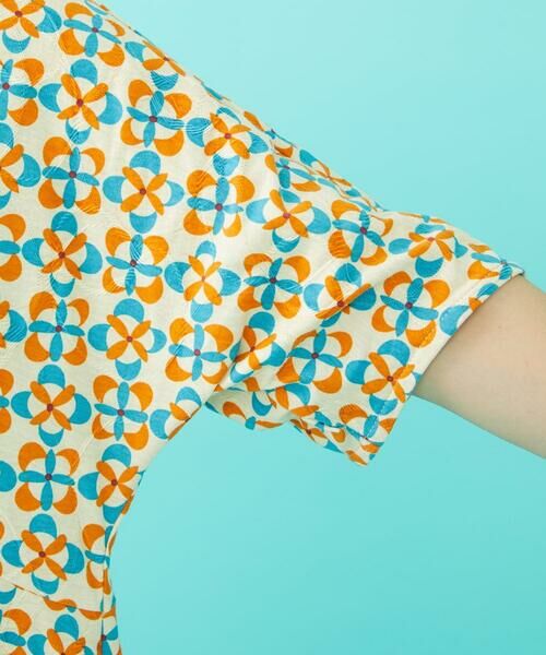 Jocomomola / ホコモモラ ロング・マキシ丈ワンピース | Naranja calabaza プリントワンピース | 詳細5