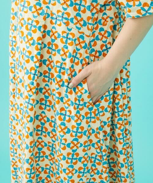 Jocomomola / ホコモモラ ロング・マキシ丈ワンピース | Naranja calabaza プリントワンピース | 詳細6