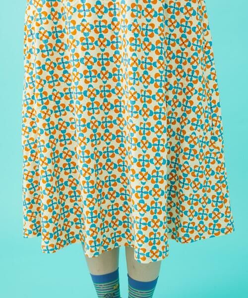 Jocomomola / ホコモモラ ロング・マキシ丈ワンピース | Naranja calabaza プリントワンピース | 詳細7