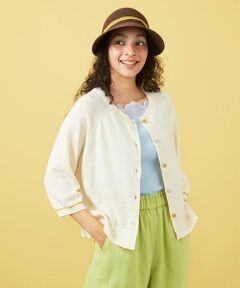 Jocomomola / ホコモモラ カーディガン・ボレロ | Lino suave ラグランスリーブカーディガン