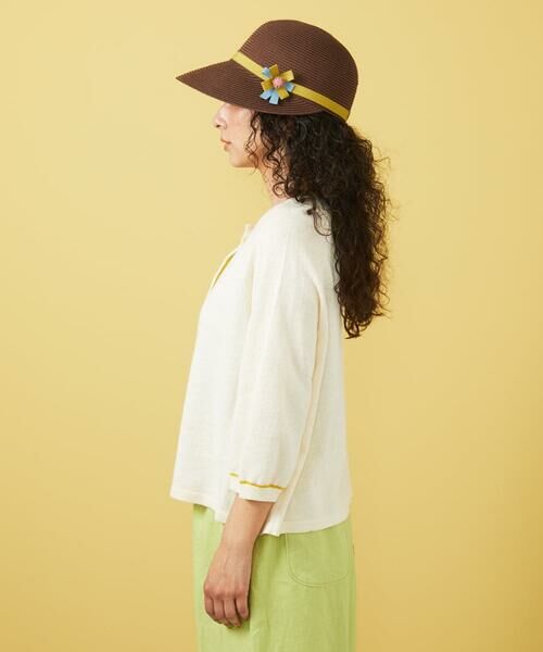 Jocomomola / ホコモモラ カーディガン・ボレロ | Lino suave ラグランスリーブカーディガン | 詳細1