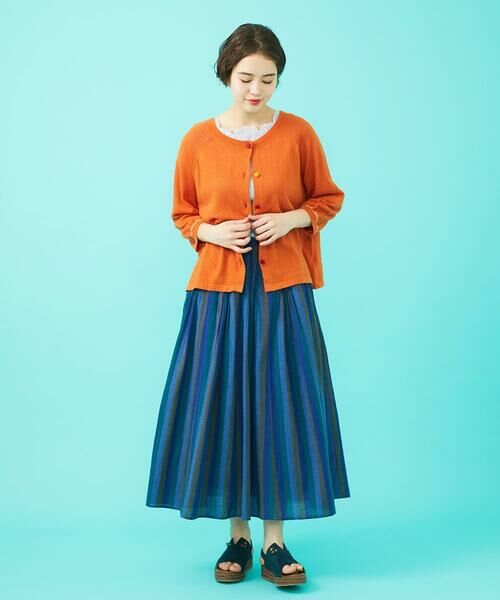 Jocomomola / ホコモモラ カーディガン・ボレロ | Lino suave ラグランスリーブカーディガン | 詳細15