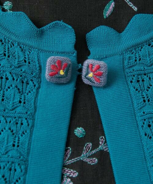 Jocomomola / ホコモモラ カーディガン・ボレロ | 柄編み半袖カーディガン | 詳細11