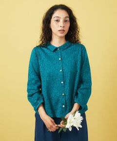 Jocomomola / ホコモモラ カットソー | プレーティングレースジャカードブラウス