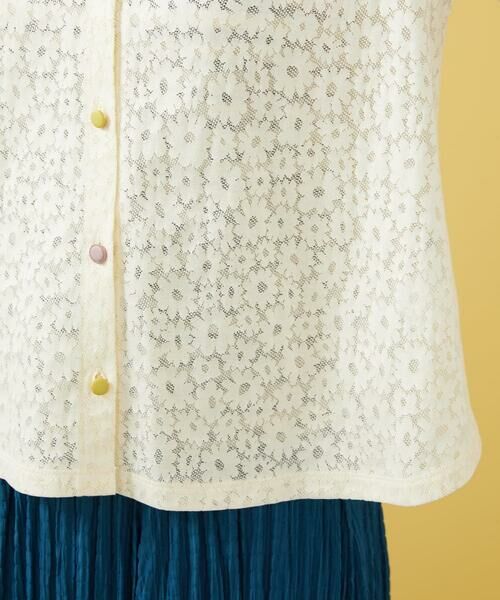 Jocomomola / ホコモモラ カットソー | プレーティングレースジャカードブラウス | 詳細5