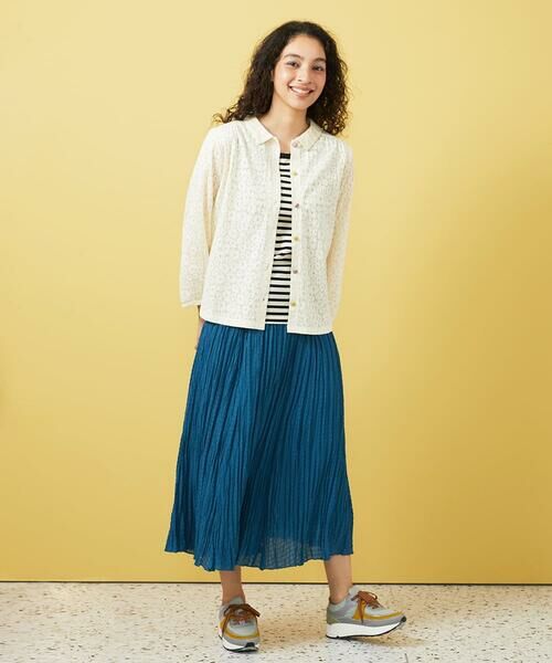 Jocomomola / ホコモモラ カットソー | プレーティングレースジャカードブラウス | 詳細8