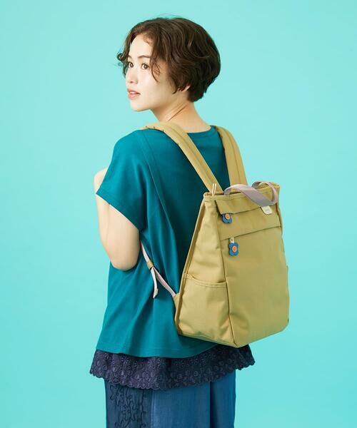 Jocomomola / ホコモモラ リュック・バックパック | 【2WAY】フラワーチャーム付きトートリュック | 詳細11