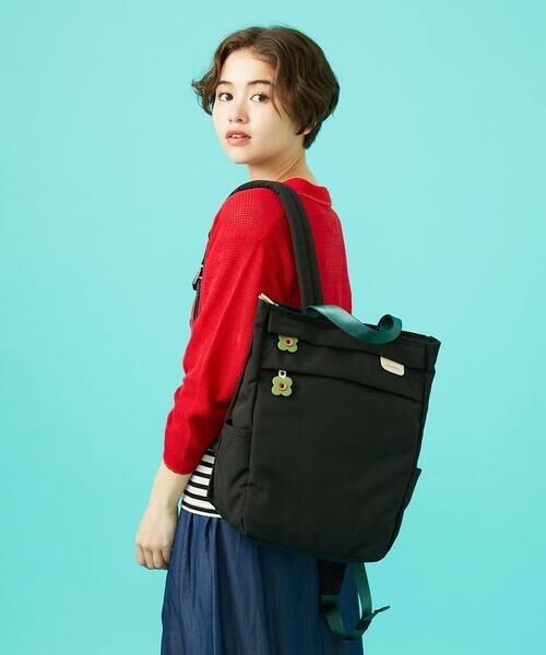 Jocomomola / ホコモモラ リュック・バックパック | 【2WAY】フラワーチャーム付きトートリュック | 詳細16