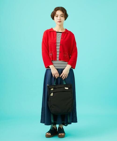 Jocomomola / ホコモモラ リュック・バックパック | 【2WAY】フラワーチャーム付きトートリュック | 詳細17