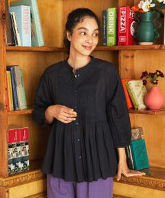 Jocomomola / ホコモモラ シャツ・ブラウス | Asistencia a la planta ブロックプリントブラウス