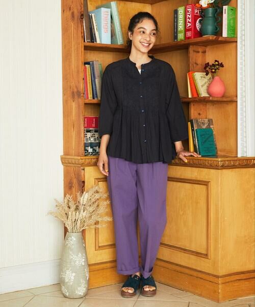 Jocomomola / ホコモモラ シャツ・ブラウス | Asistencia a la planta ブロックプリントブラウス | 詳細12